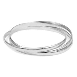 Three part, loose, solid bangle