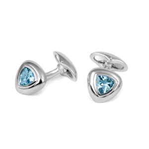 Silver Topaz cufflinks