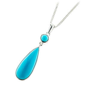 Gold TTurquoise pendant