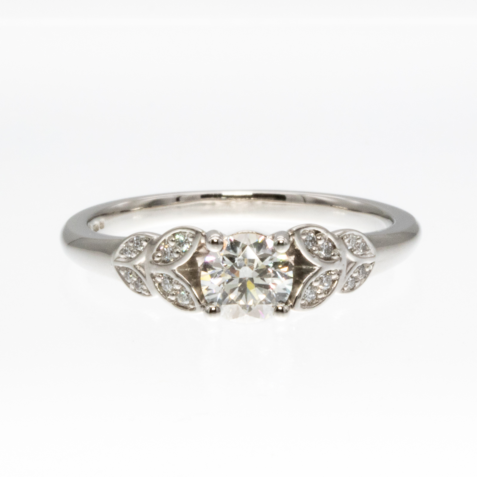 Barleycorn Diamond solitaire ring