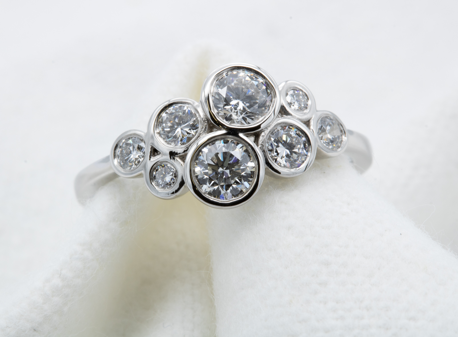 Bubble diamond ring - Image 2
