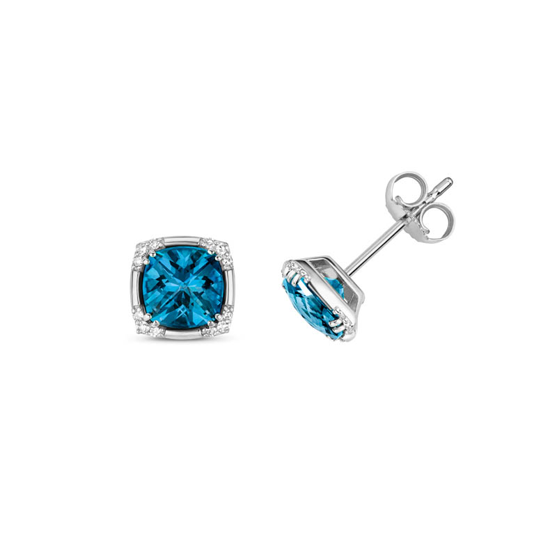 London Blue Topaz Studs