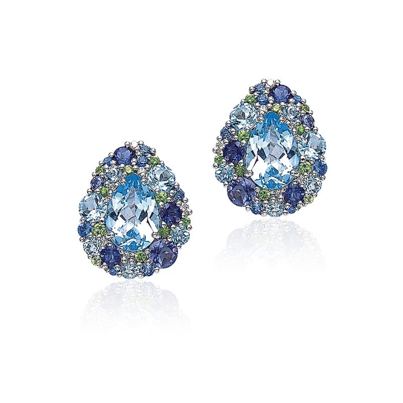 Topaz multi stone earrings by Isabelle Langlois