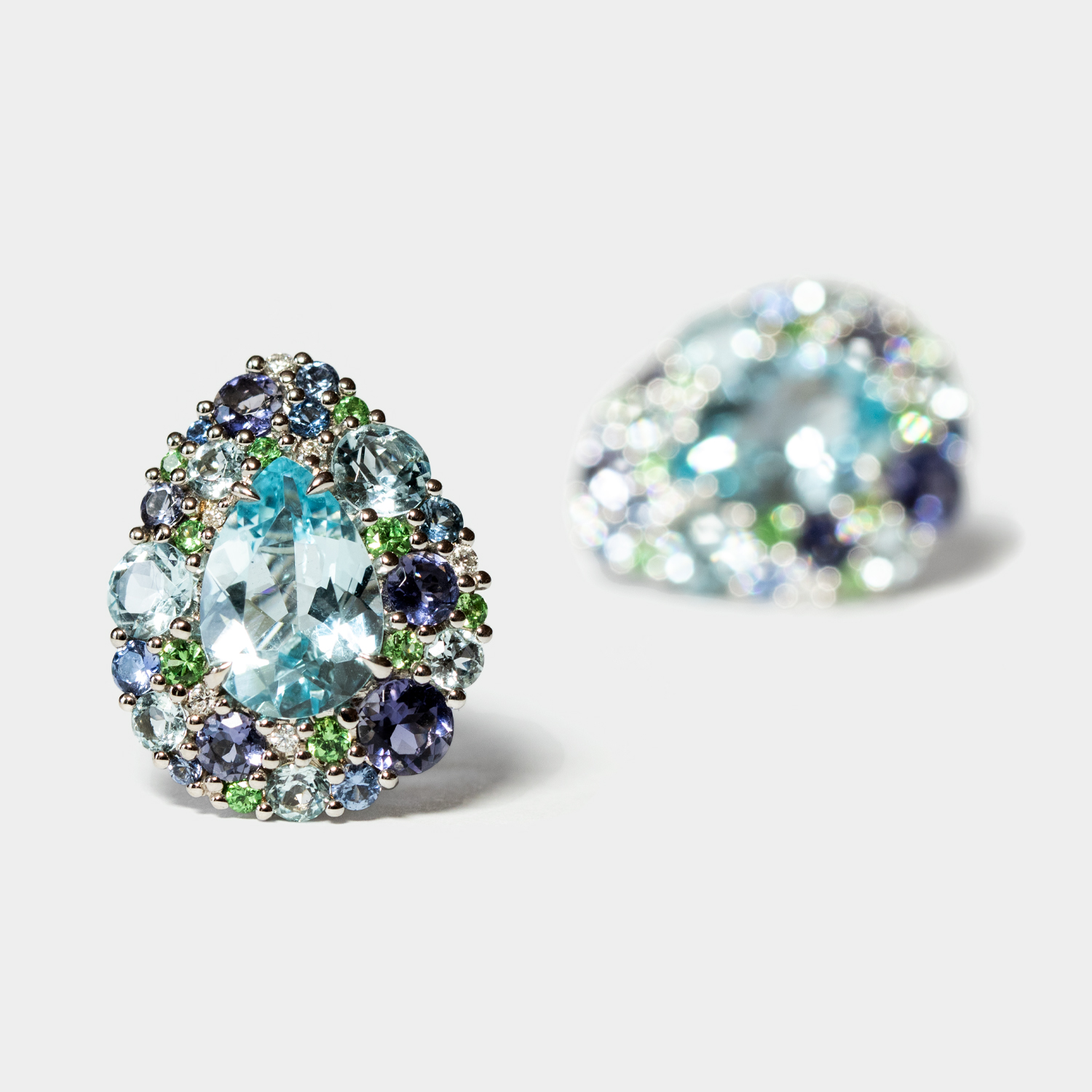 Topaz multi stone earrings by Isabelle Langlois - Image 2